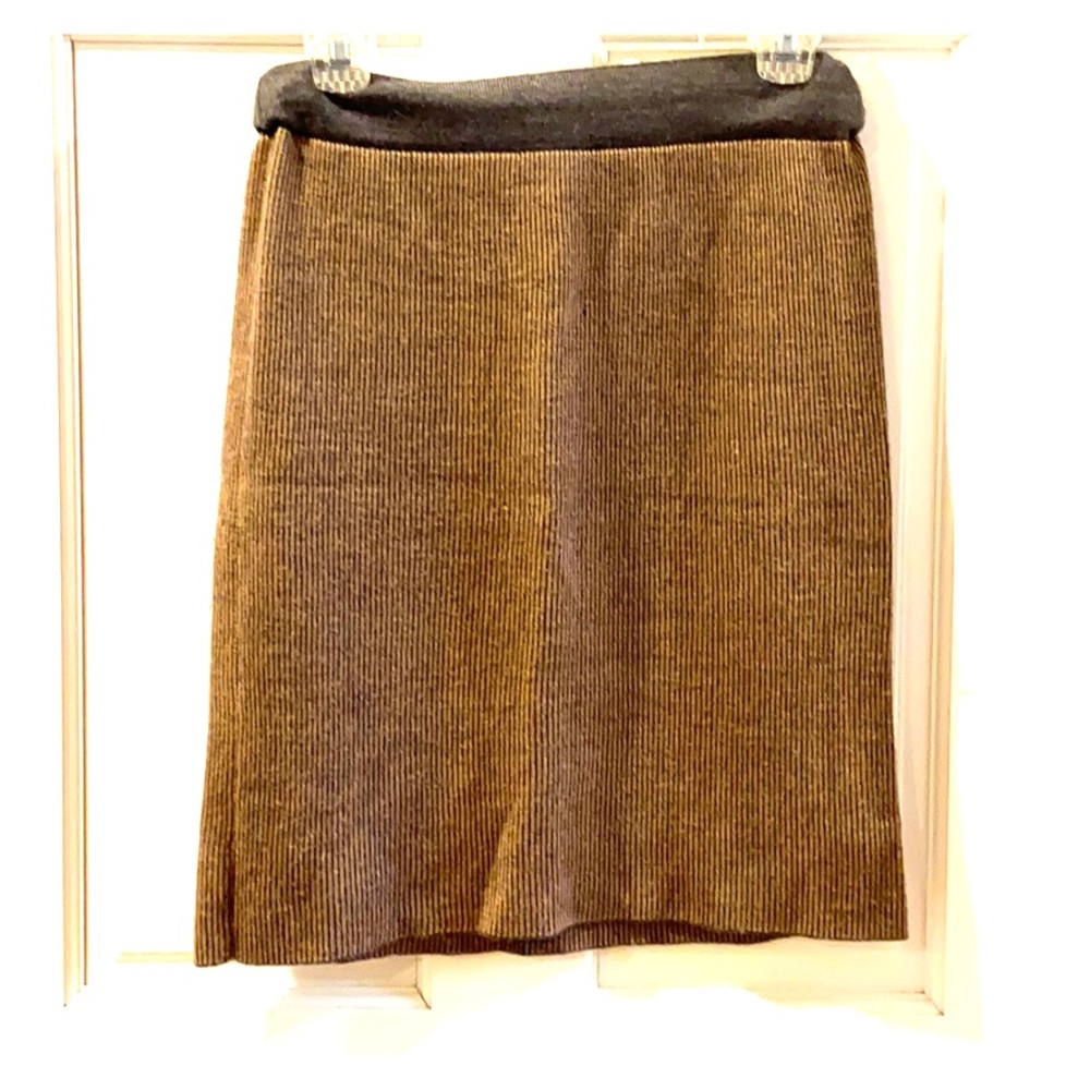 Light brown and grey wool skirt